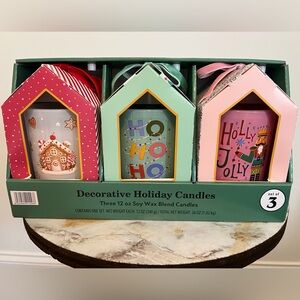 Member’s mark set of 3 decorative holiday candles